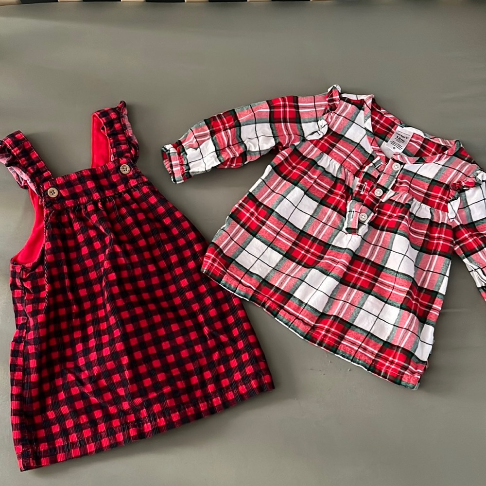 Christmas dress and shirt